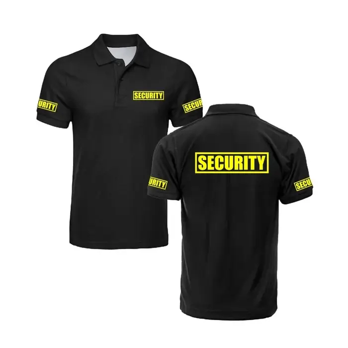 Polo de Sécurité Classique pour Homme – Uniforme de Garde et de Protection – Vêtement de Travail d'Extérieur – Haut de Golf