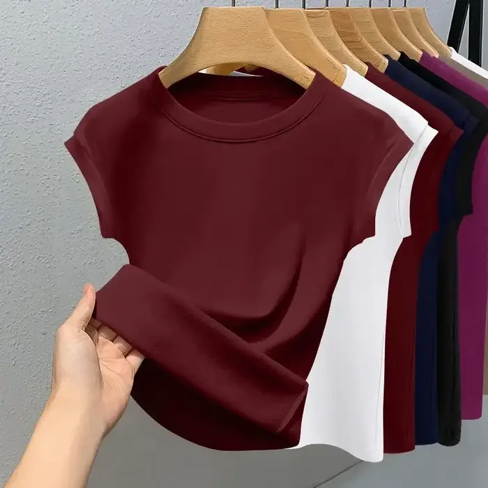 T-shirt sans manches côtelé pour femme