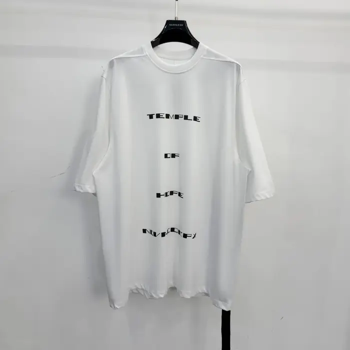 T-shirt Homme Oversize Décontracté 100% Coton Style Gothique Owen Seak – Hauts et T-shirts d'Été pour Hommes et Femmes – Chemise Unie de Créateur
