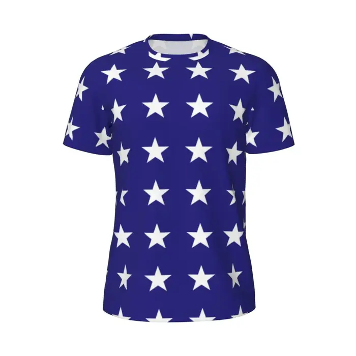 T-shirt graphique à manches courtes imprimé étoiles pour hommes