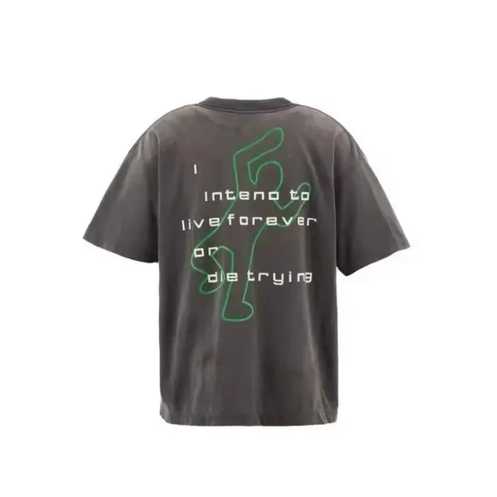 Streetwear Vintage SAINT t-shirt hommes femme meilleure qualité col rond décontracté printemps été coton nouveau lavé à