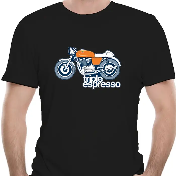 T-shirt personnalisé Triple Espresso Bike, Laverda Bike, Moto, Cafe Racer