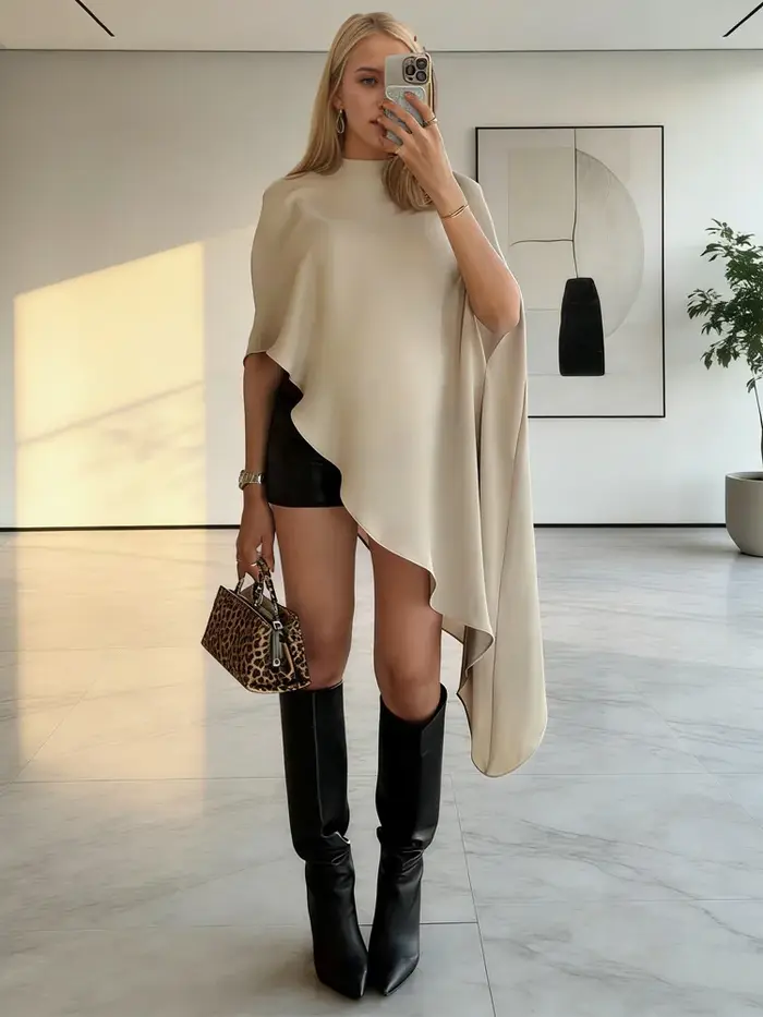Tossy mode blanc Satin débardeur pour femmes à manches courtes en vrac solide élégant trajet automne 2025 vêtements