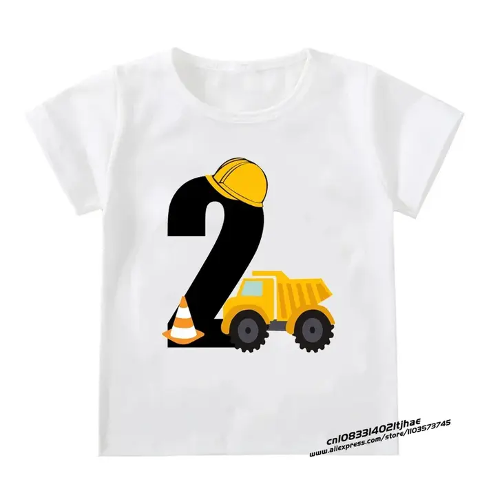 Enfants garçons T-shirts bébé à manches courtes pelle hauts