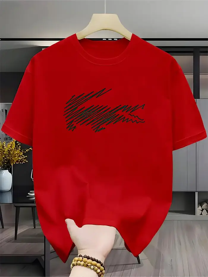 T-shirt imprimé de marque de luxe 2026 pour homme et femme
