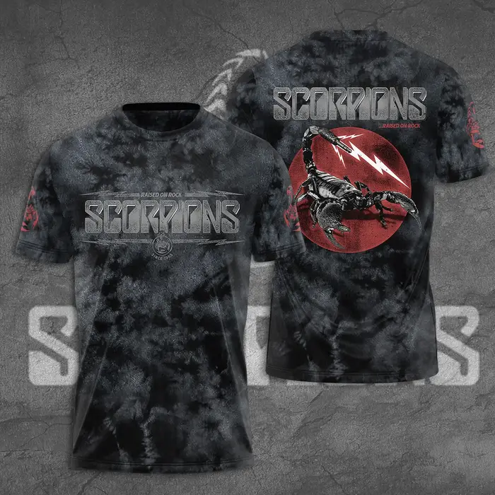 2026 Rock Scorpions Band 2025 Tour T-shirt imprimé en 3D hommes femmes mode Hip Hop T-shirt surdimen