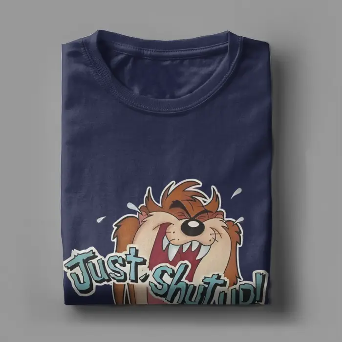 T-shirt en coton fantaisie Spaces Jams Just Shout up Tazs pour hommes et femmes