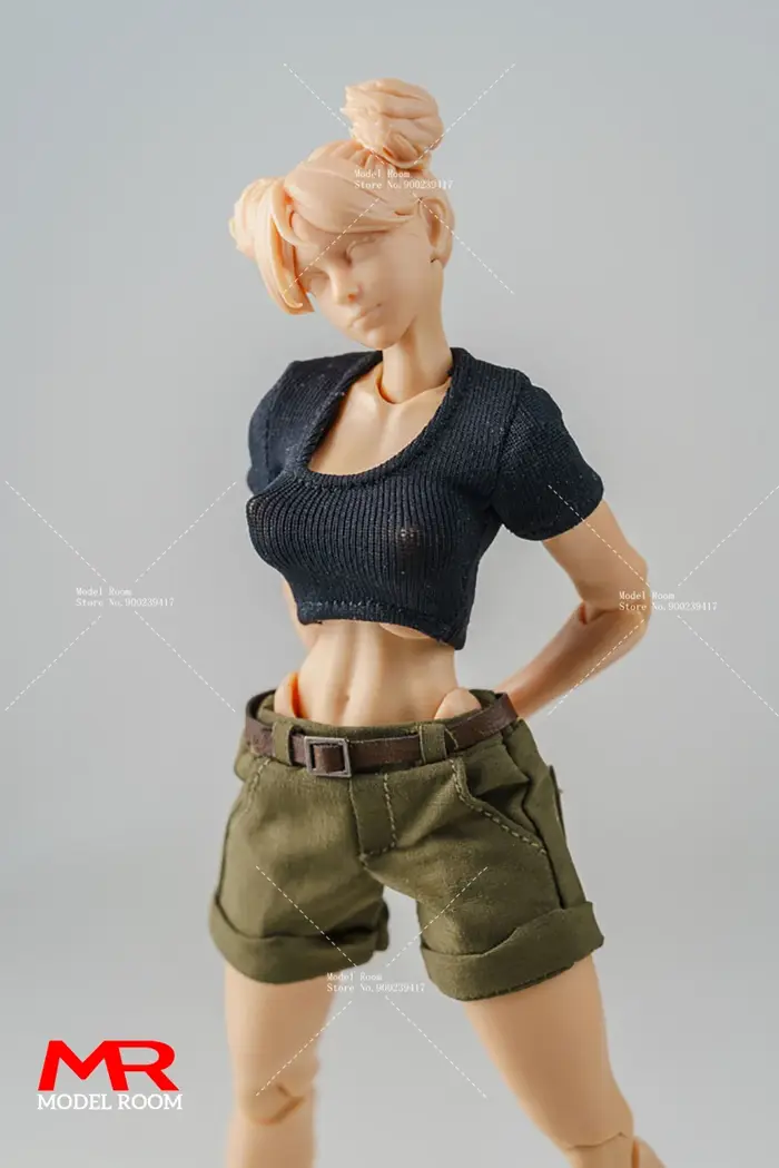 T-shirt court serré pour femme