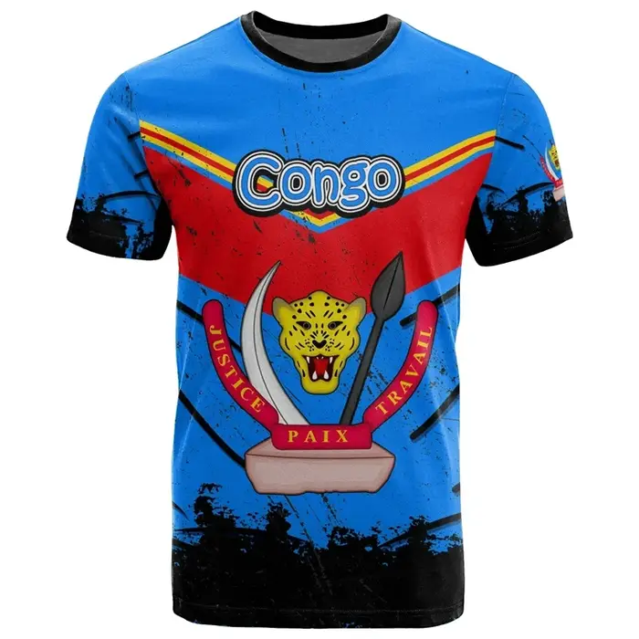 T-shirt manches courtes col rond République démocratique du Congo