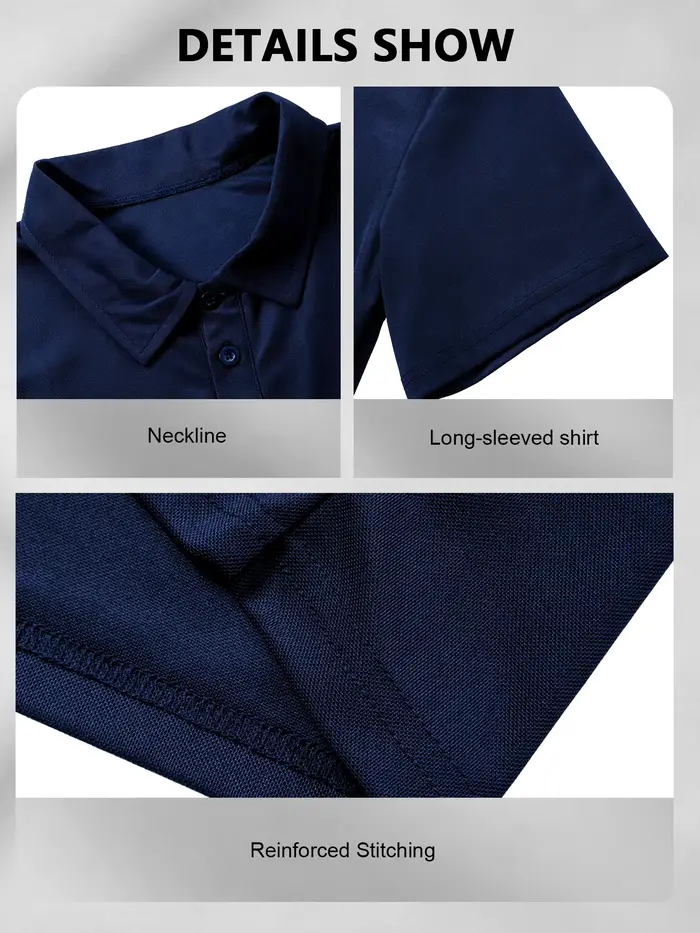 T-shirt polo pour homme avec boutons