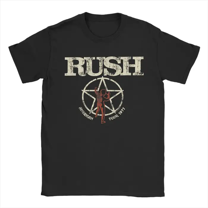 Rush Band T-shirt en coton pour hommes