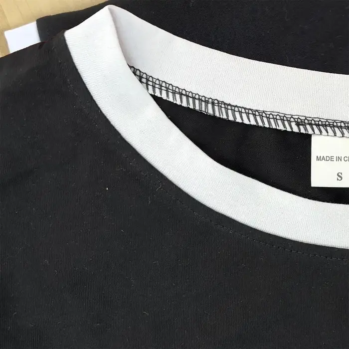 T-shirt vierge pour homme en pur coton de haute qualité
