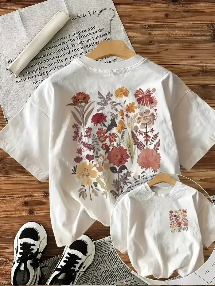 T-shirt à fleurs pour femmes