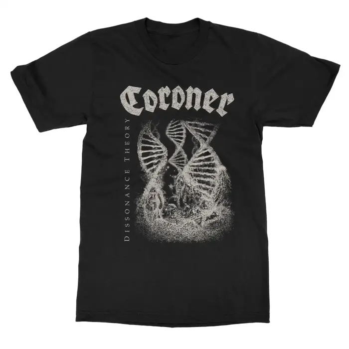 T-shirt Coroner Gold Logo Band 100% coton