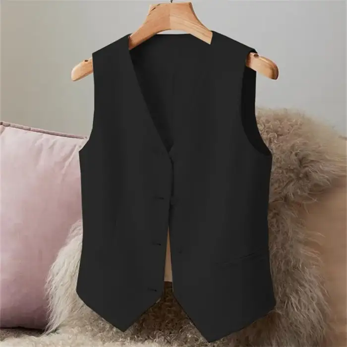 Gilet à simple boutonnage pour femmes
