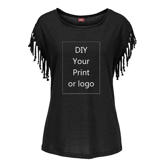 Nouveau T-shirt personnalisé 2026 pour femme – Créez votre propre motif photo ou logo – Haut à manches courtes avec
