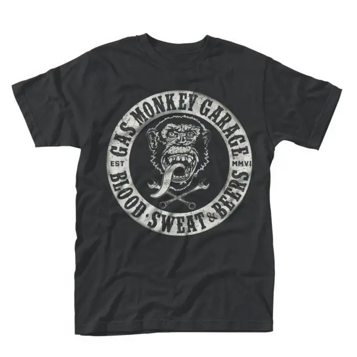 Gas Monkey Garage Dallas Texas T-Shirt en coton avec motif pour hommes et femmes