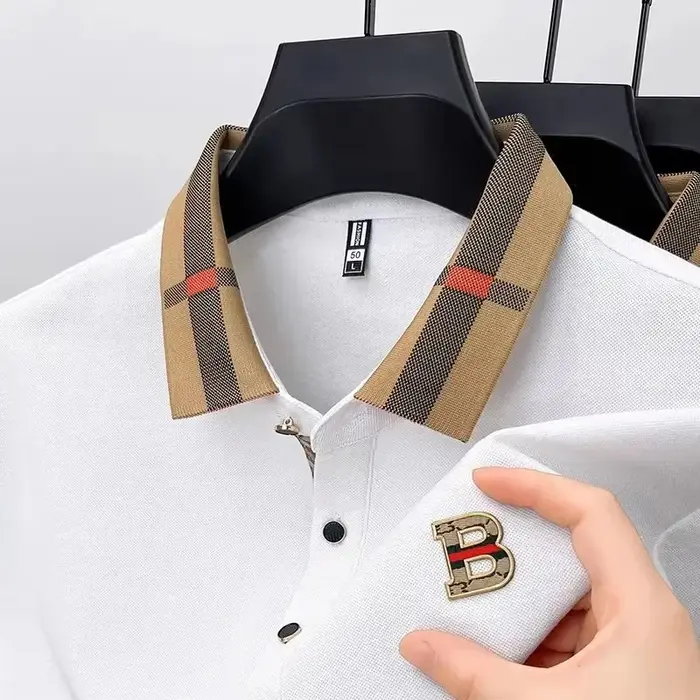 Polo à manches courtes de marque de luxe pour hommes