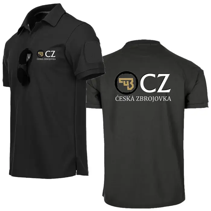 Polos pour hommes Style militaire T-Shirts respirant armée Combat tactique t-shirt CZ Ceska Zbrojovka armes à feu