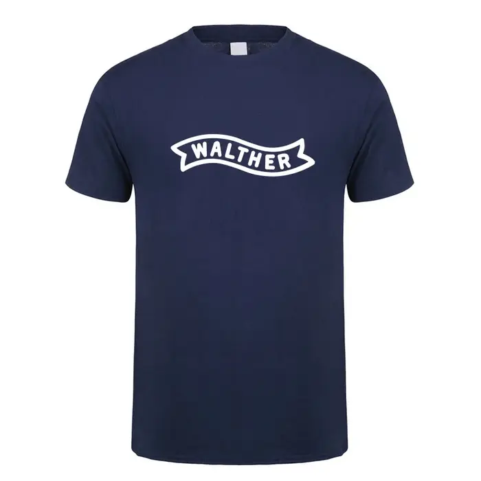 WALTHER Firearms T Shirt Hommes Cool Coton À Manches Courtes