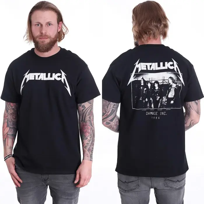 T-shirt en coton avec image de la chanson Kill 'Em All des Metallica