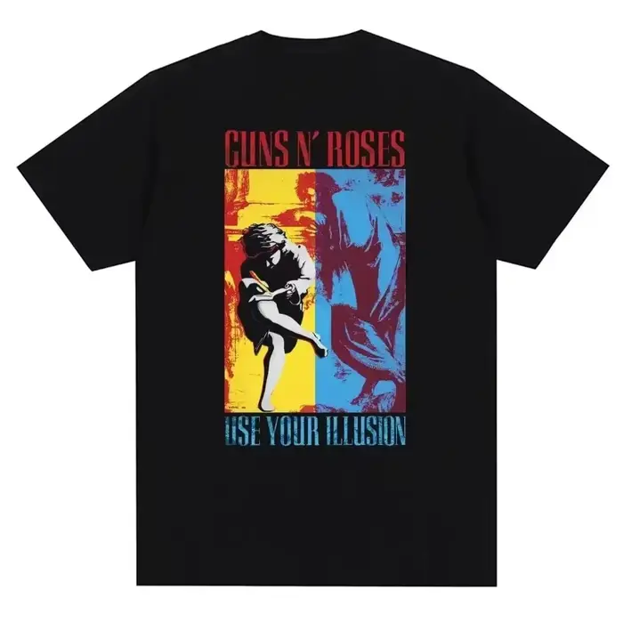 T-shirt à imprimé graphique Guns N Roses