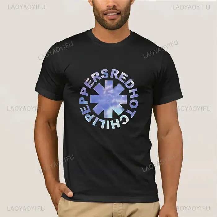 T-shirt RHCP Rock Band Red Hot Chili Peppers en coton incroyable pour homme