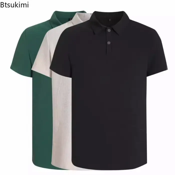 Polo homme uni slim de qualité supérieure