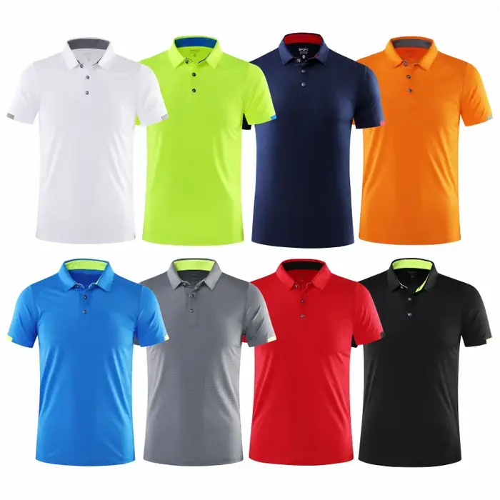 Sport décontracté séchage rapide revers à manches courtes POLO combinaison de cyclisme costume de Fitness pour hommes