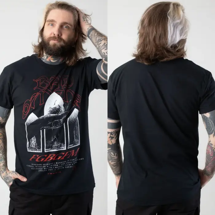 T-shirt en coton graphique Bad Omens 2026 unisexe