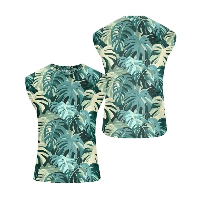 Style hawaïen feuille audacieuse hommes débardeur sans manches dégradé couleur maillots de bain resp