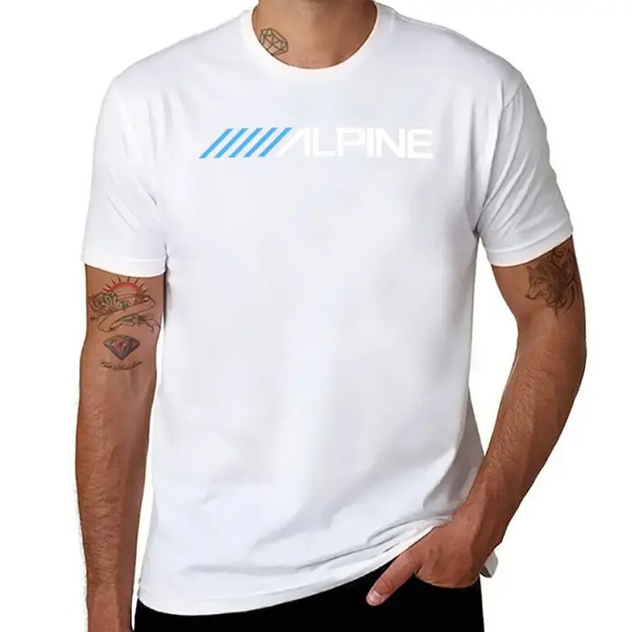 Alpine-Logo T-Shirt vêtements esthétiques vintage luxe