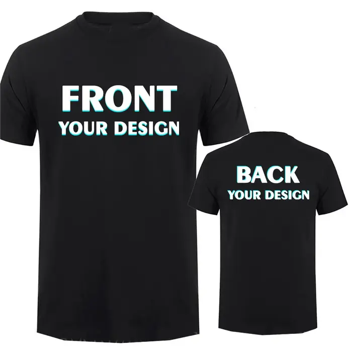 Personnalisé votre propre conception impression T-shirt coton hommes surdimensionné