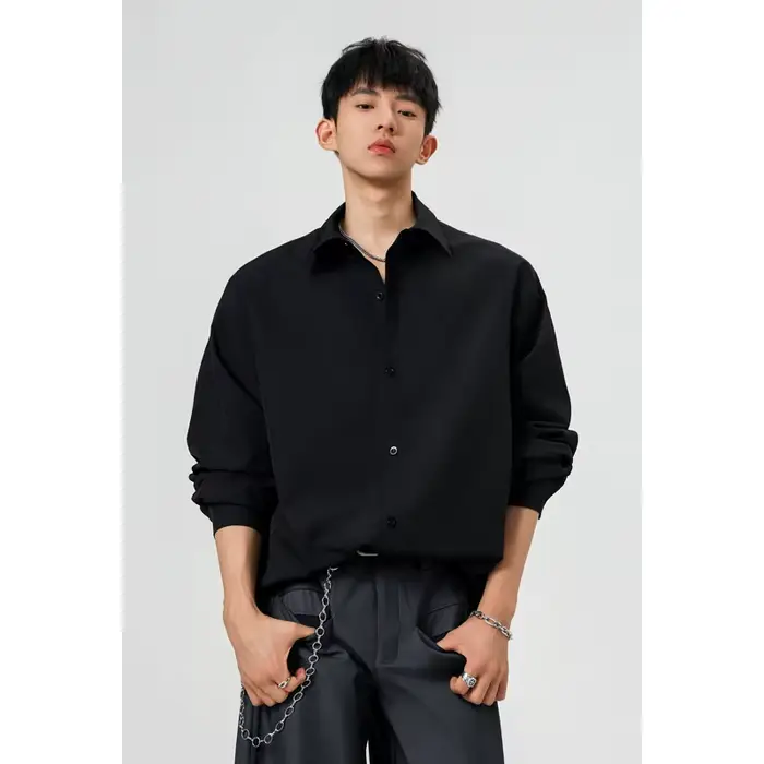 Chemises pour hommes, vêtements pour hommes, chemise grande taille, design simple, manches longues, décontractée, confortable, coupe tendance, pour hommes grands et corpulents