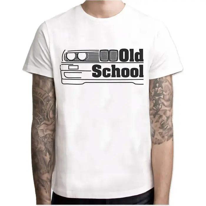 T-shirt Harajuku Cool Automotive Car Turbo pour hommes