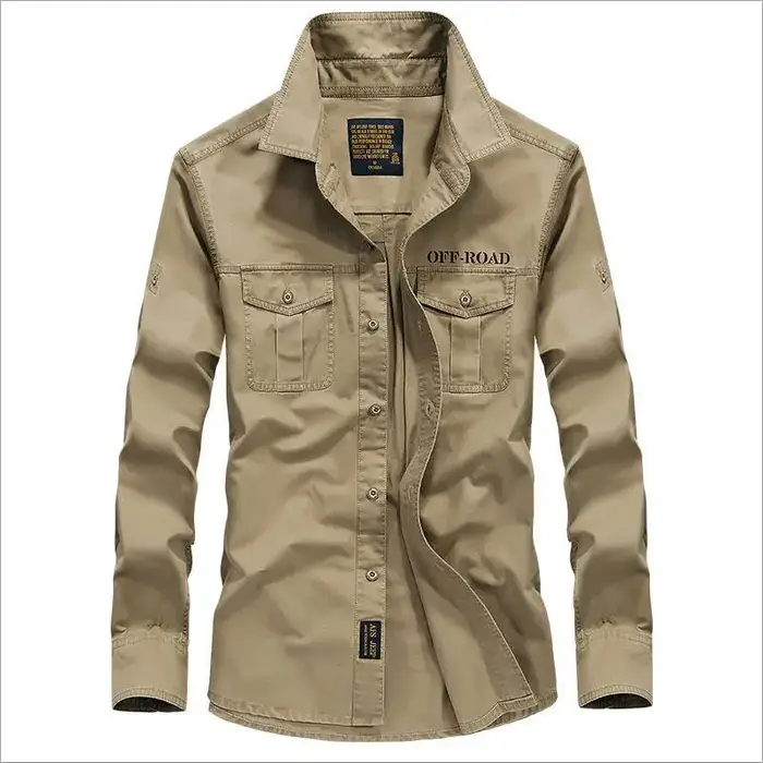 Chemise de marque hommes 2025 printemps automne 100% coton à manches longues mince