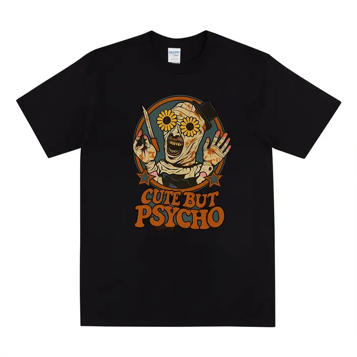 Terrifier Halloween film d'horreur chemise Art le Clown mignon mais psychopathe graphique t-shirt Ar