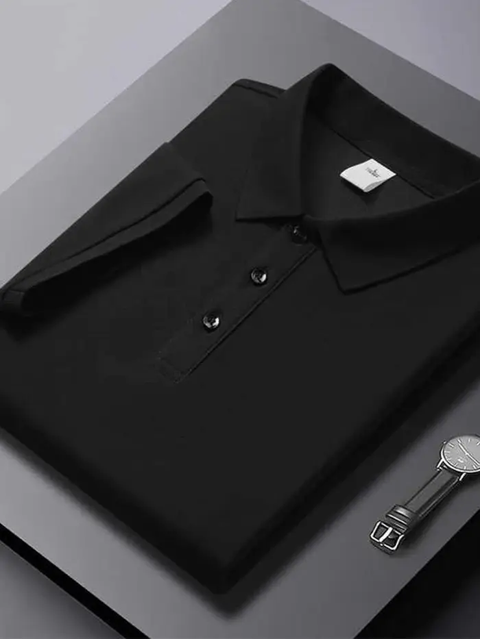 Polo basique uni pour homme, été 2026, décontracté, manches courtes, style business, streetwear, gol
