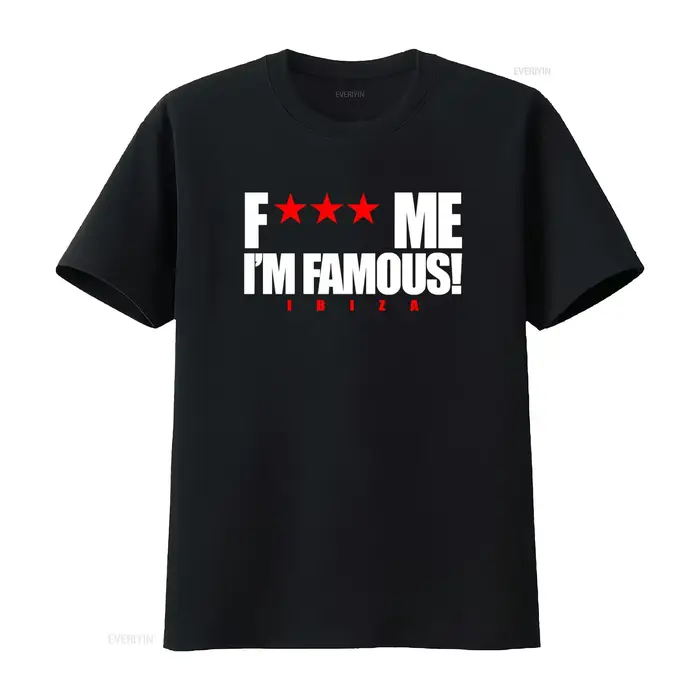 T-shirt Classique Homme F Me I'm Famous avec Logo David Guetta Ibiza Blanc Gris – Style Vintage Lavé