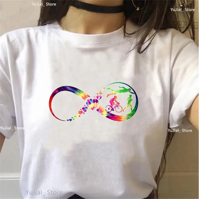 T-shirt imprimé de volley-ball d'interconnexion d'amour pour les femmes, t-shirt TriDuvet pour les f