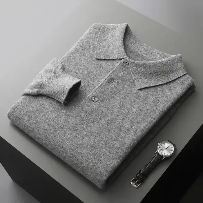 Polo à manches longues pour hommes