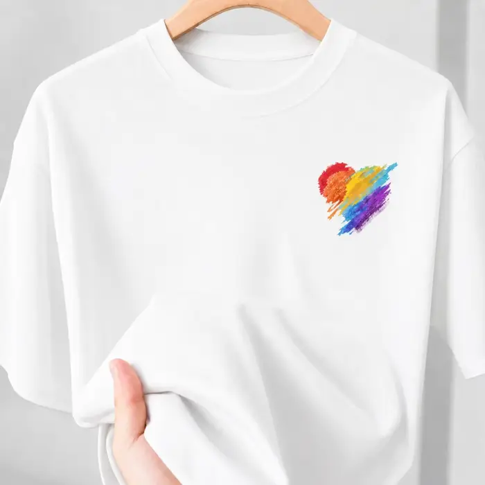 T-shirt assorti homme et femme 2026 pour le sport décontracté, T-shirt ample en pur coton, confortab