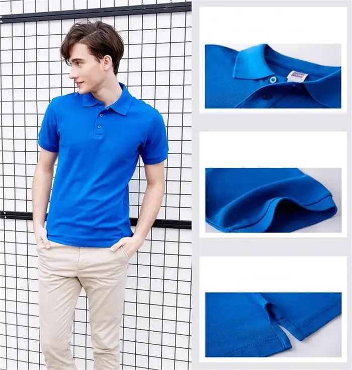 Polo décontracté en coton pour hommes