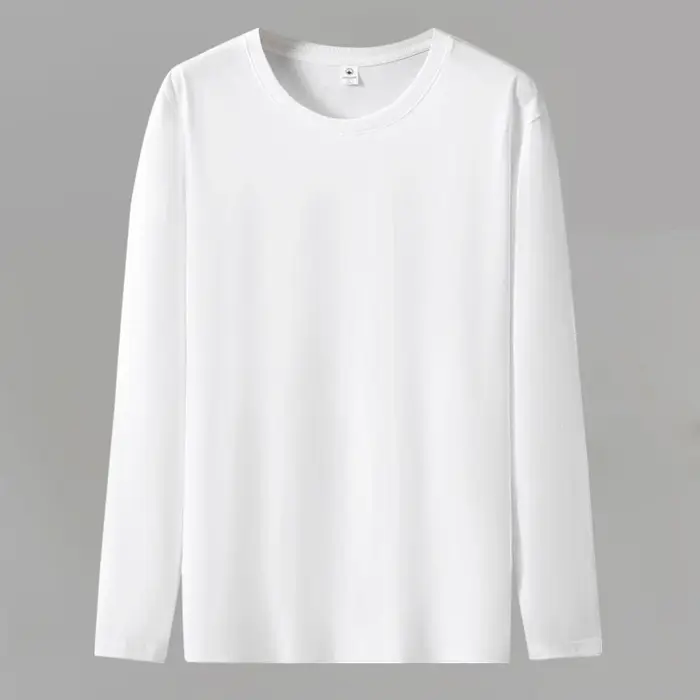 Livraison rapide T-Shirts hommes automne coton homme t-shirt femmes à manches longues t-shirt garçon