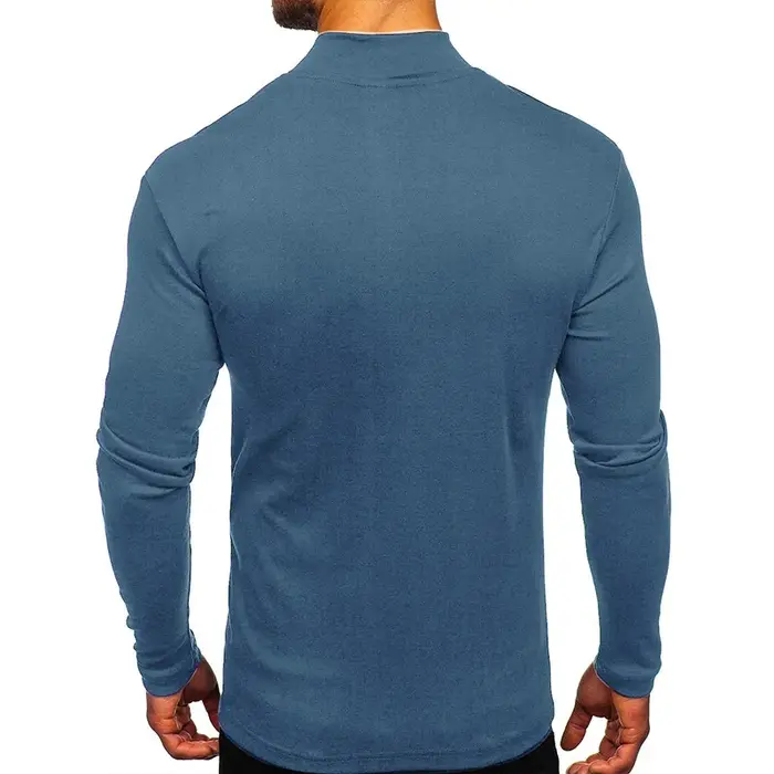 T-shirt à manches longues et col roulé pour homme