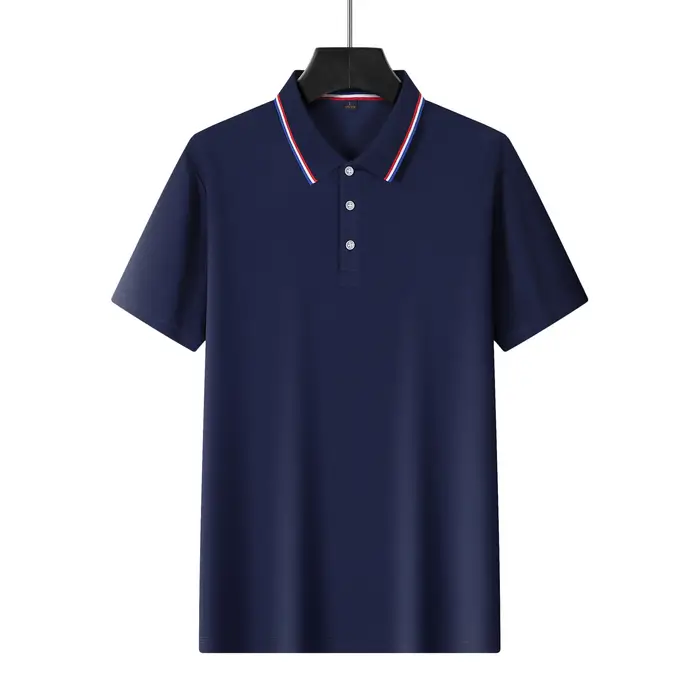 Polo homme 2026 à manches courtes, nouveau style été, col rabattu, respirant, absorbant la transpira