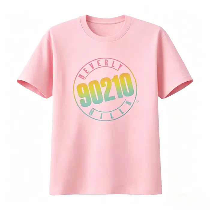 T-shirt rétro Beverly Hills 90210 avec logo