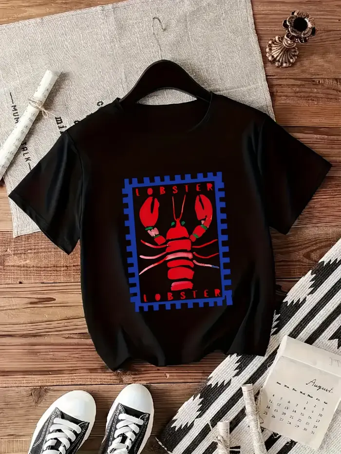 T-shirt Femme Red Lobster Stamp