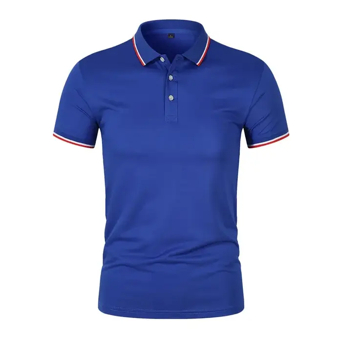 Polo brodé à manches courtes pour hommes et femmes