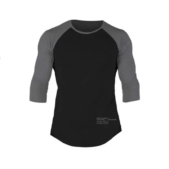 T-shirt à manches 3/4 en coton pour homme